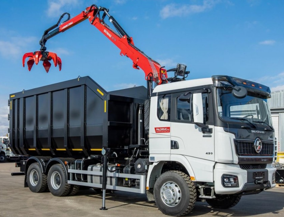 Ломовоз shacman x3000 КМУ велмаш 10-74М