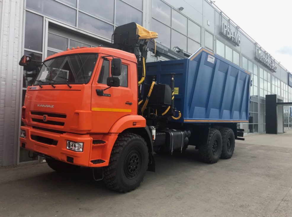 Ломовоз КАМАЗ 43118 КМУ МАЙМАН  100S (ММ-100)