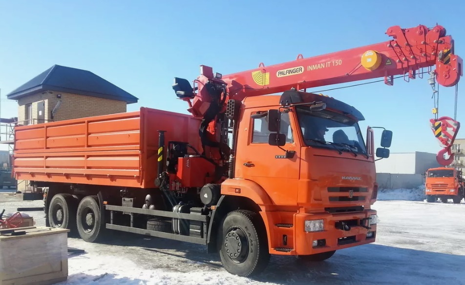 Самосвал камаз 65115  с КМУ Инман ИТ-150
